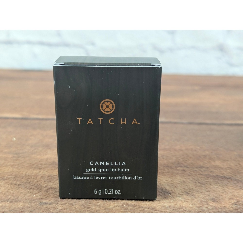 Tatcha Camellia Gold Spun Lip Balm‎ Moisturizing Hydrating 0.21 oz
